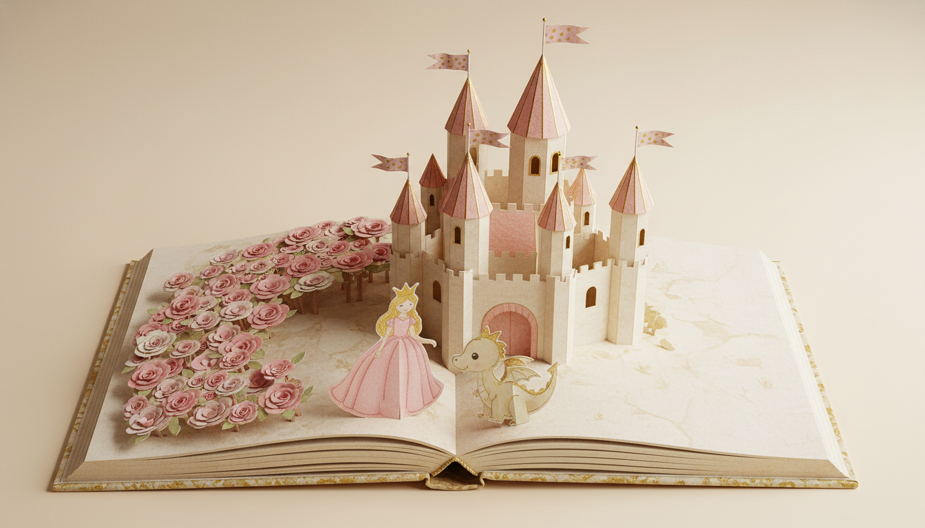 Princess and Dragon at the castle