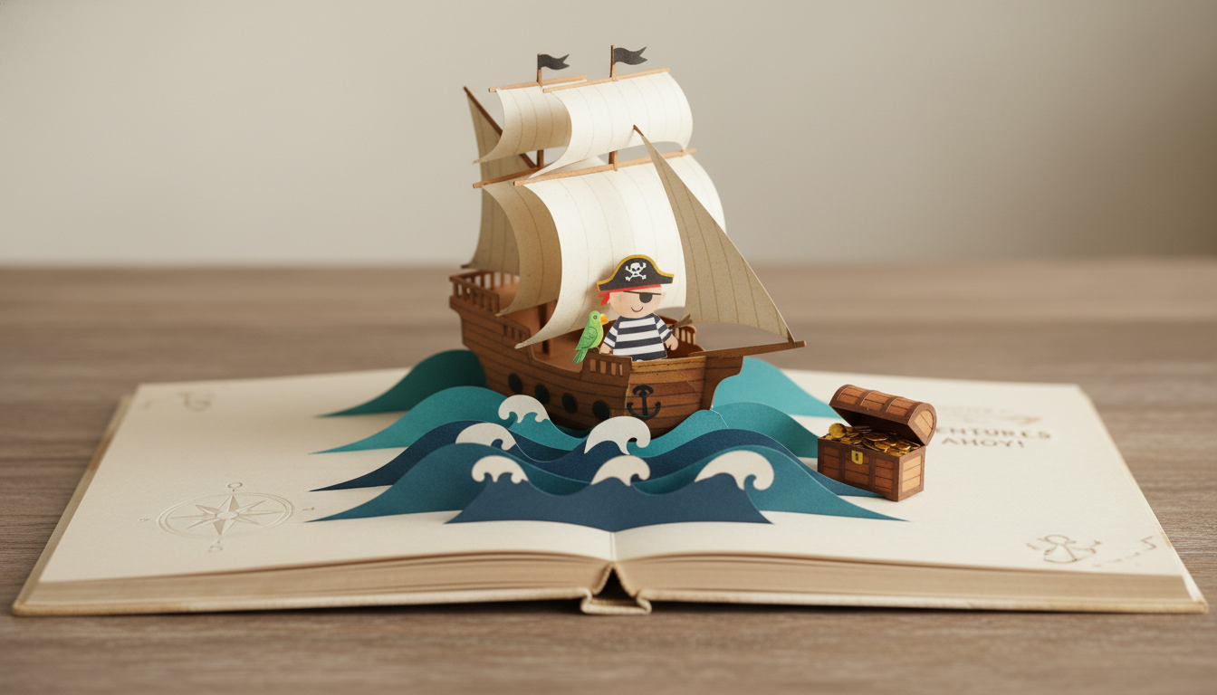 Pirate sailing the open seas