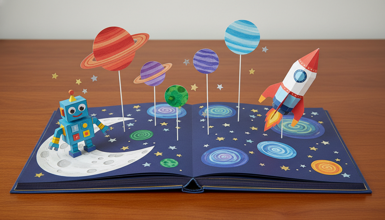 Robot exploring outer space