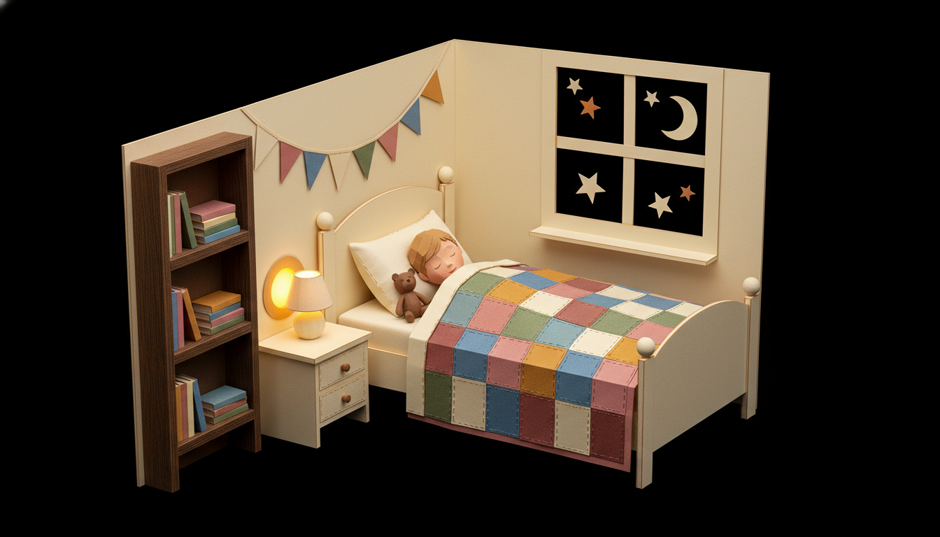 Kid dreaming up a story